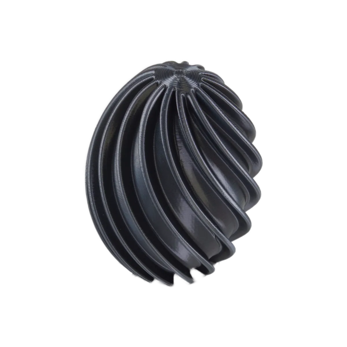 Elegantes Osterei mit gedrehtem Design 02: Moderne Osterdekoration 120-180mm