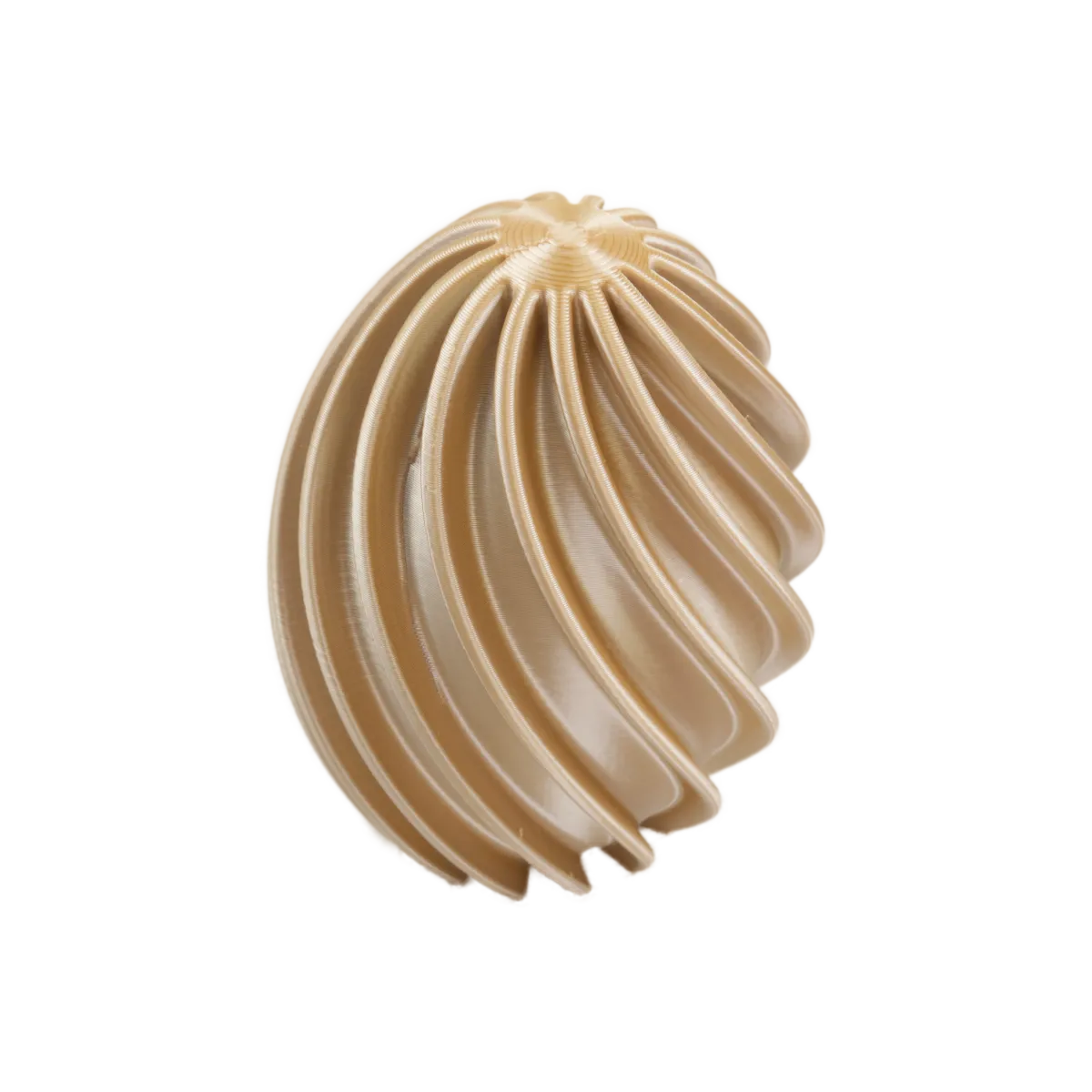 Elegantes Osterei mit gedrehtem Design 02: Moderne Osterdekoration 120-180mm