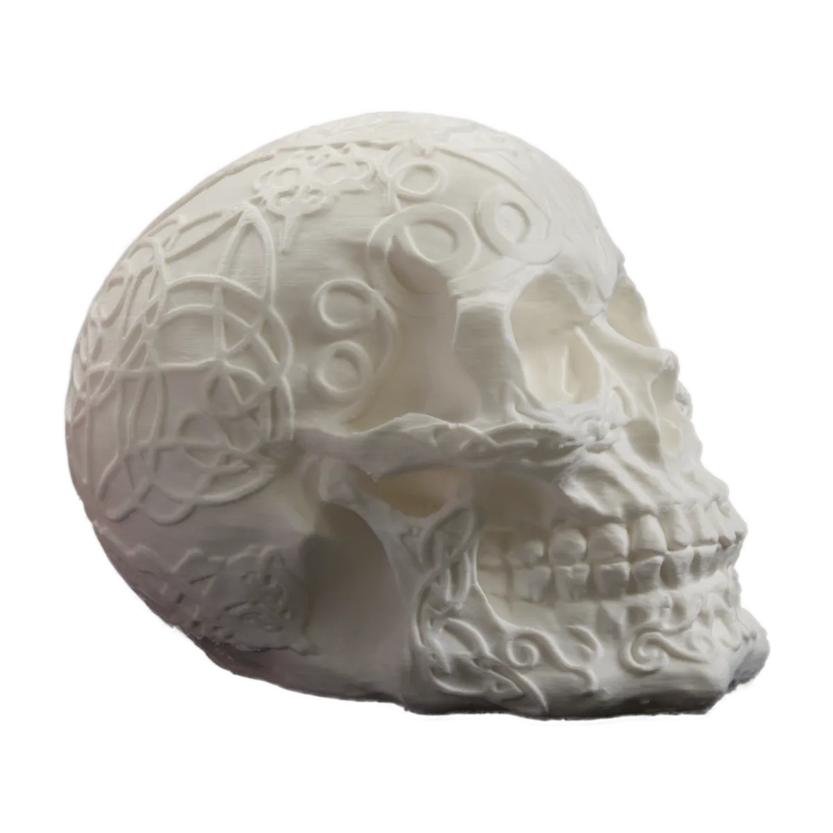 Mystischer Schädel: Keltischer Totenkopf für unheimliche Halloween-Stimmung