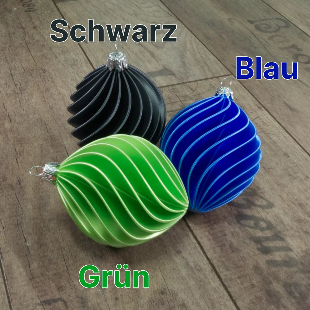 Christbaumkugeln mit Traditioneller Charme – verschiedene Farben