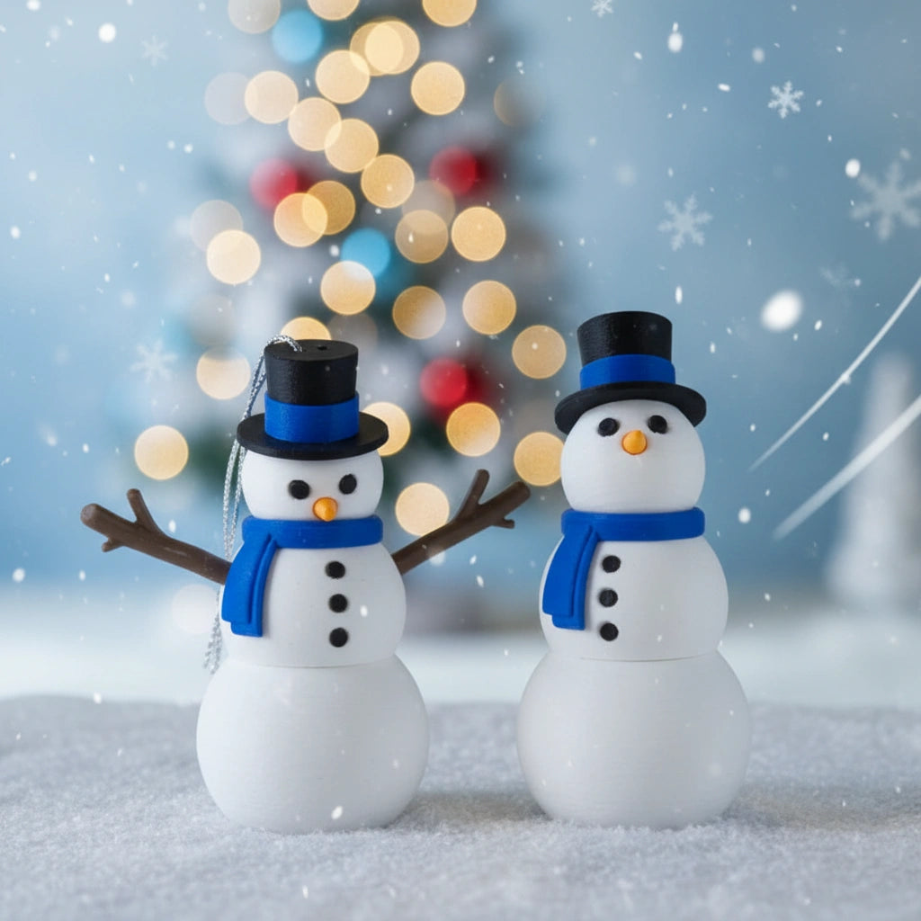 Gelenk Schneemann: Perfekte Weihnachtsbaumdeko und Tischdeko