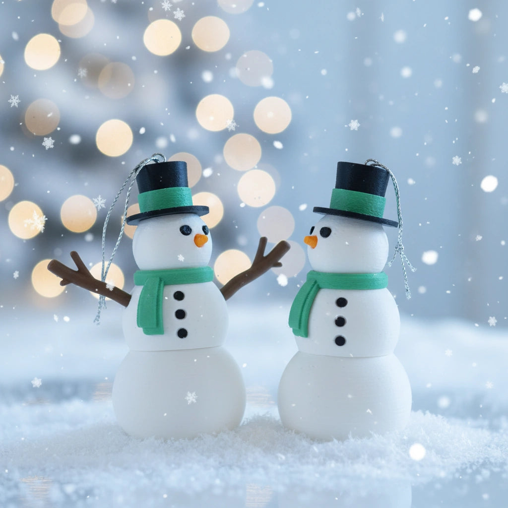 Gelenk Schneemann: Perfekte Weihnachtsbaumdeko und Tischdeko