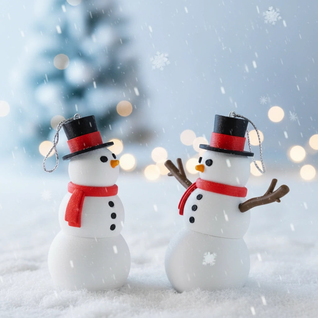 Gelenk Schneemann: Perfekte Weihnachtsbaumdeko und Tischdeko