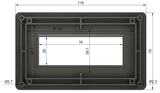 Blende für 20×4 LCD Display mit I2C Schnittstelle 2004A HD44780