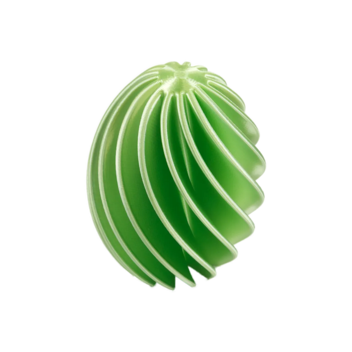 Elegantes Osterei mit gedrehtem Design 01: Moderne Osterdekoration 120-180mm