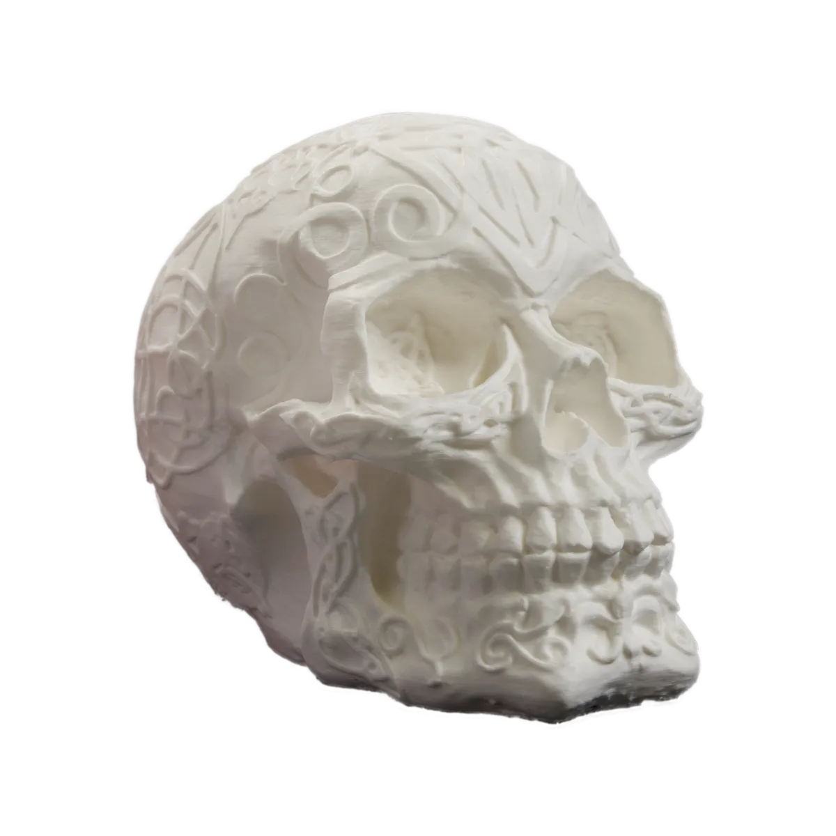 Mystischer Schädel: Keltischer Totenkopf für unheimliche Halloween-Stimmung