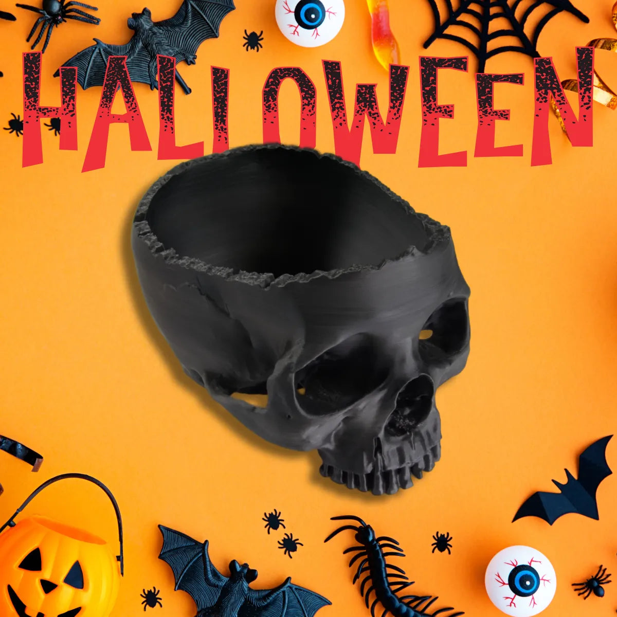 Schädel-Schale für Halloween – Die Ultimative Totenkopf-Deko!
