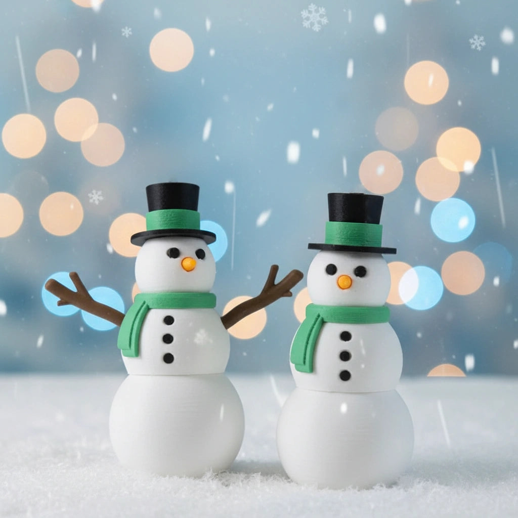 Gelenk Schneemann: Perfekte Weihnachtsbaumdeko und Tischdeko