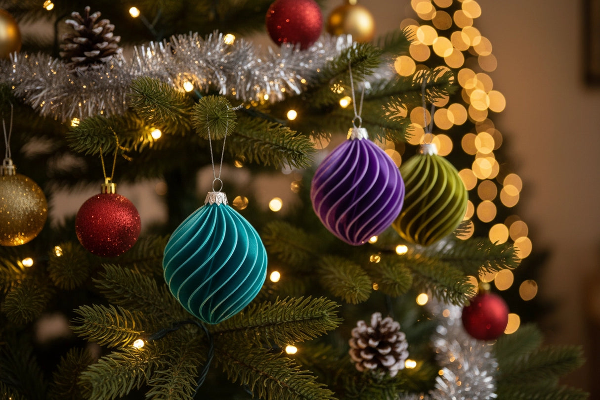 Christbaumkugeln mit Traditioneller Charme – verschiedene Farben